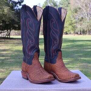 Rios of Mercedes 16" Men's Size 9EE Elephant Western Boots, Pre-Owned